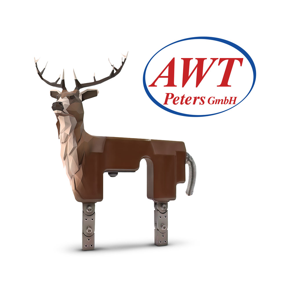 Ein Hirsch als Maskottchen für die AWT Peters GmbH